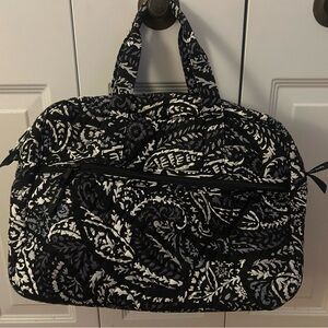 Black and White Paisley Tote Bag